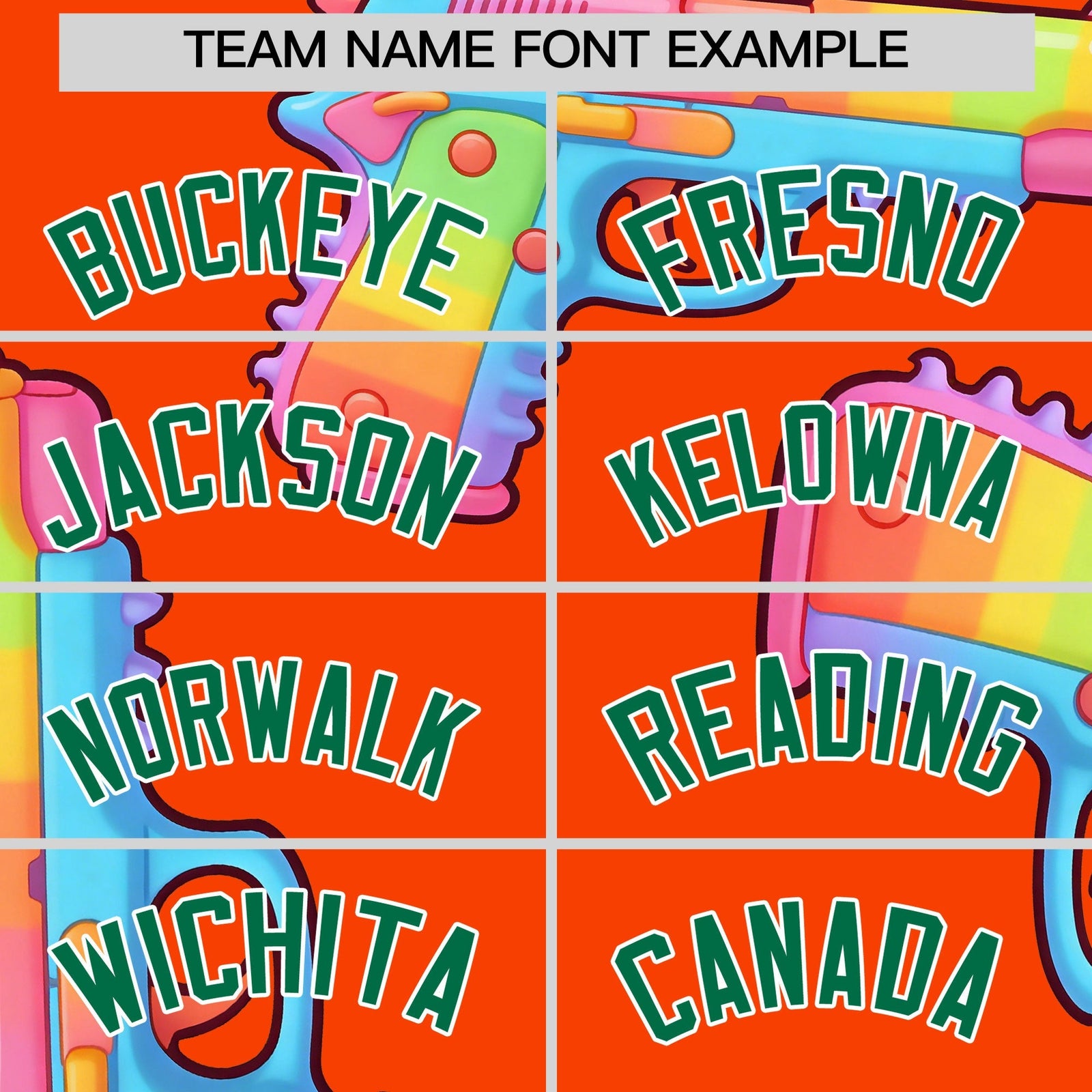 Custom Youth Baseball Jersey Orange Kelly Green Sugar-Coated Firepower Graffiti Pattern Hip-hop