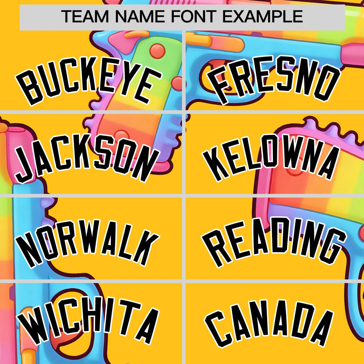 Custom Youth Baseball Jersey Yellow Black Sugar-Coated Firepower Graffiti Pattern Hip-hop