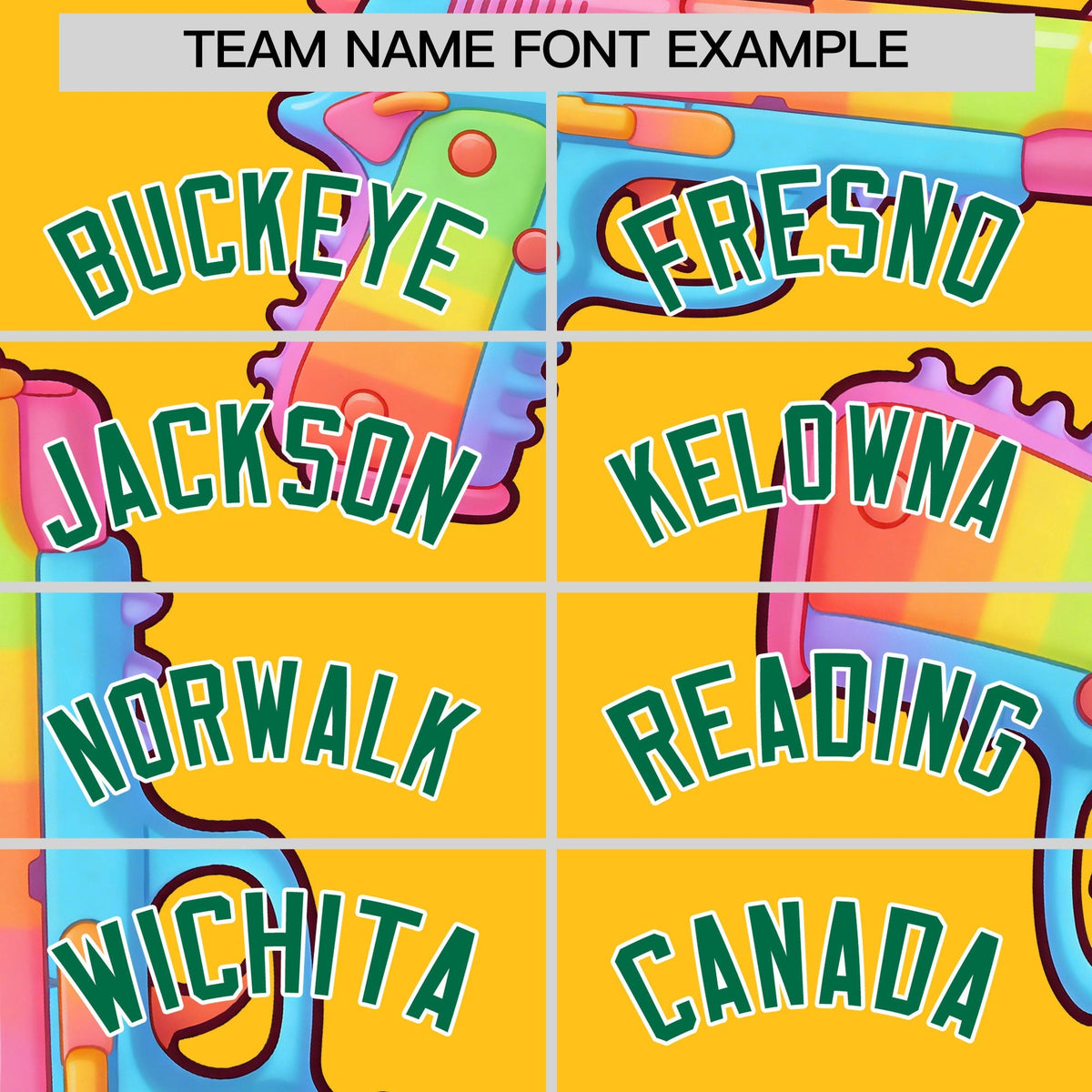 Custom Youth Baseball Jersey Yellow Kelly Green Sugar-Coated Firepower Graffiti Pattern Urban Fashion