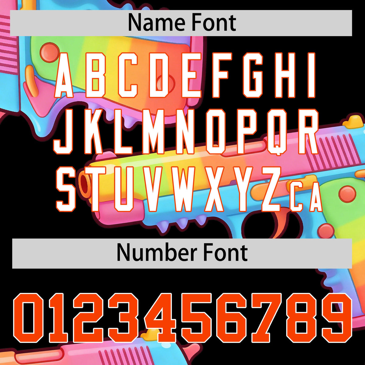 Custom Youth Baseball Jersey Black Orange Sugar-Coated Firepower Graffiti Pattern Urban Fashion