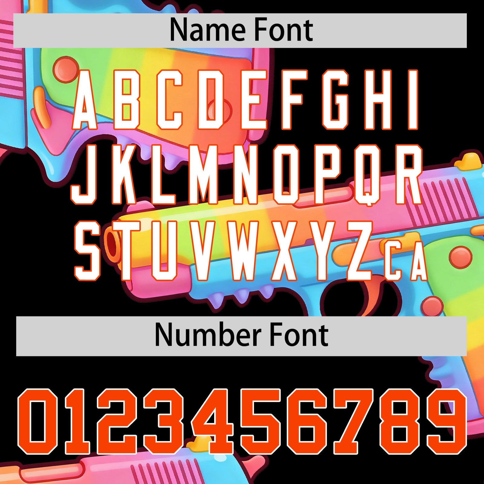 Custom Youth Baseball Jersey Black Orange Sugar-Coated Firepower Graffiti Pattern Urban Fashion