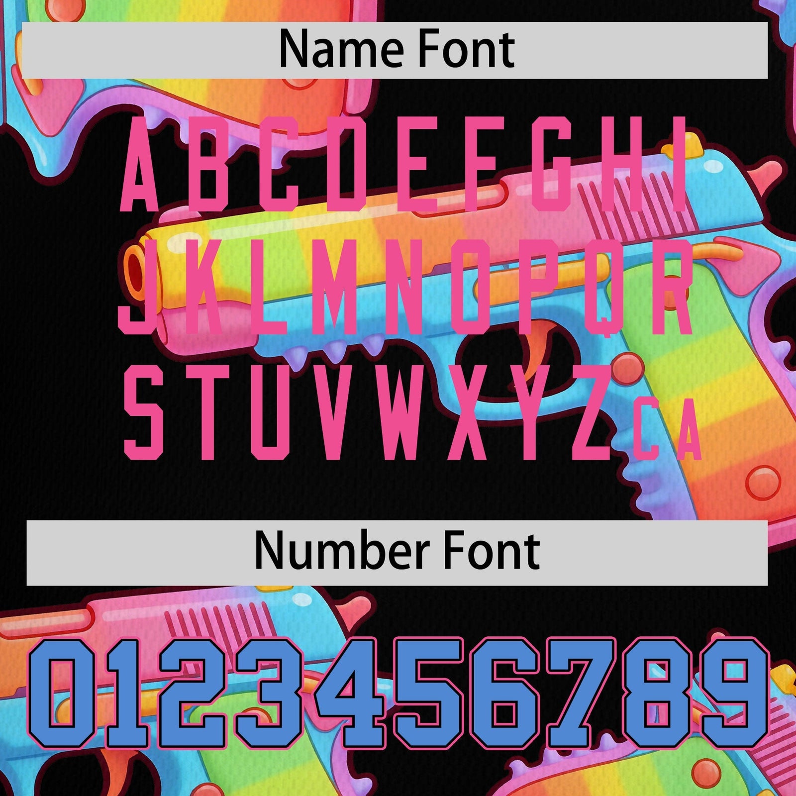 Custom Youth Baseball Jersey Black Powder Blue Sugar-Coated Firepower Graffiti Pattern Hip-hop