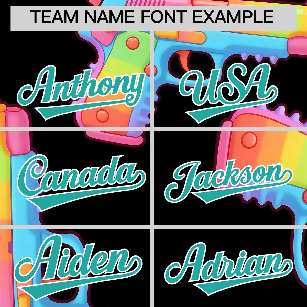 Custom Youth Baseball Jersey Black Aqua Sugar-Coated Firepower Graffiti Pattern Urban Fashion
