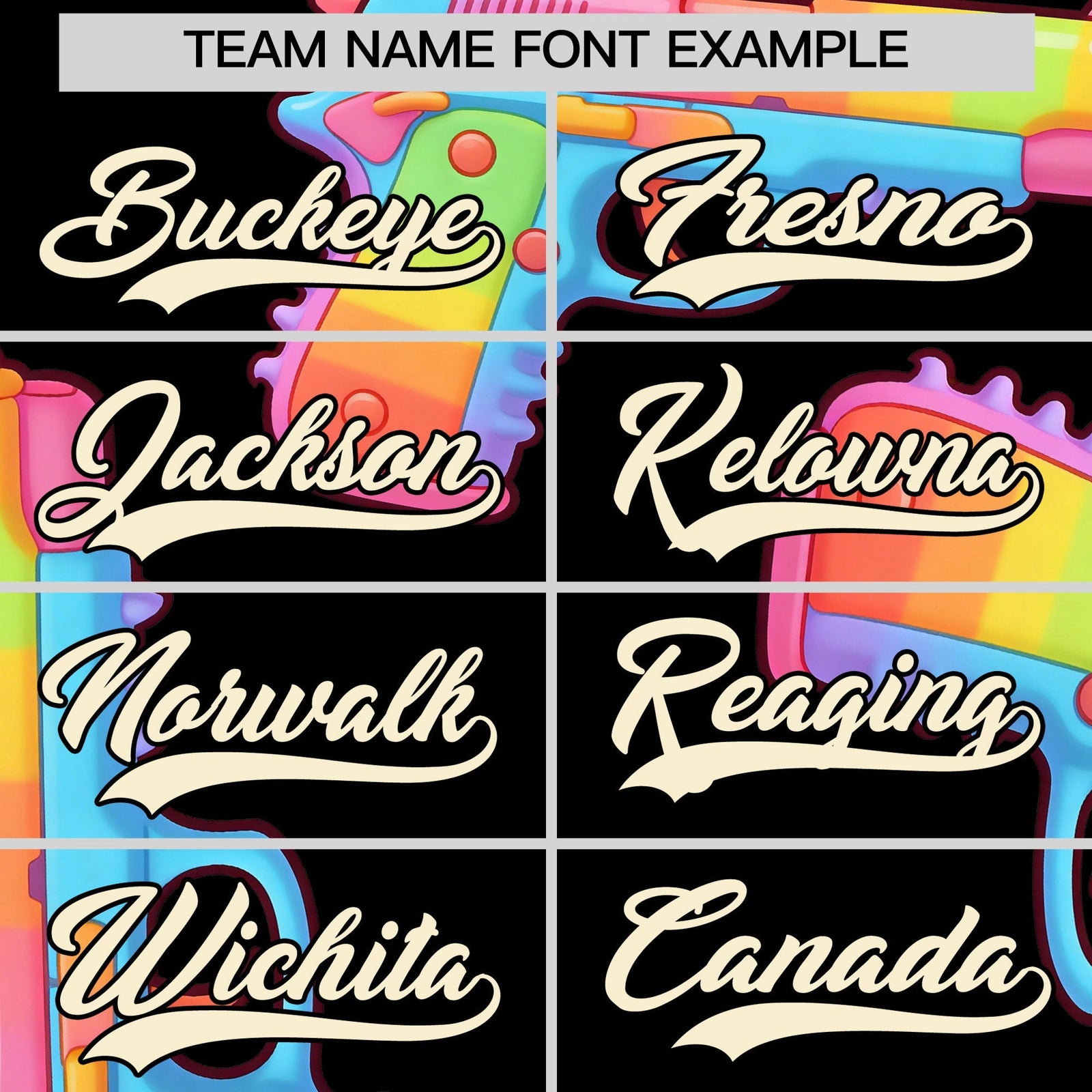 Custom Youth Baseball Jersey Black Cream Sugar-Coated Firepower Graffiti Pattern Street Style