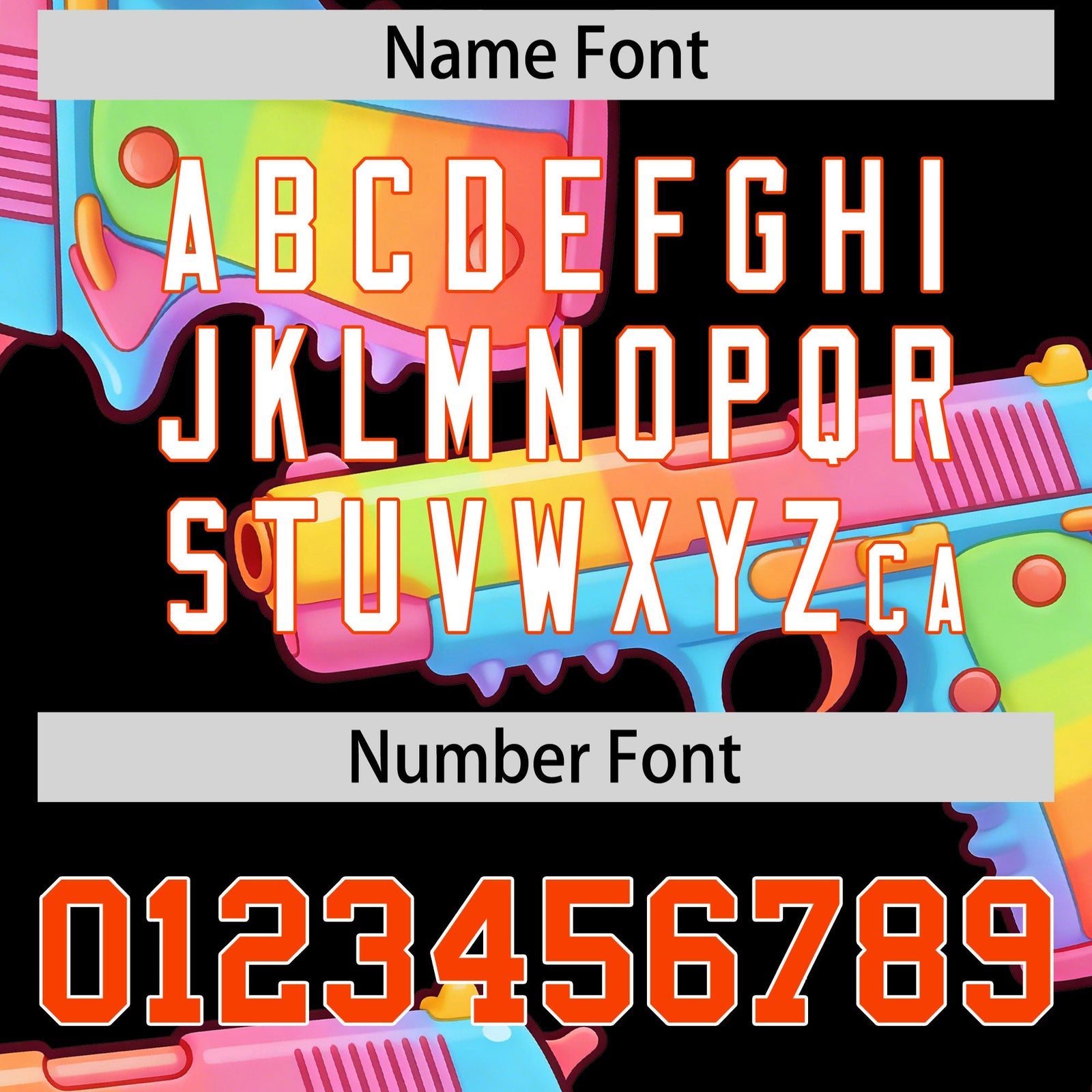 Custom Youth Baseball Jersey Black Orange Sugar-Coated Firepower Graffiti Pattern Urban Fashion