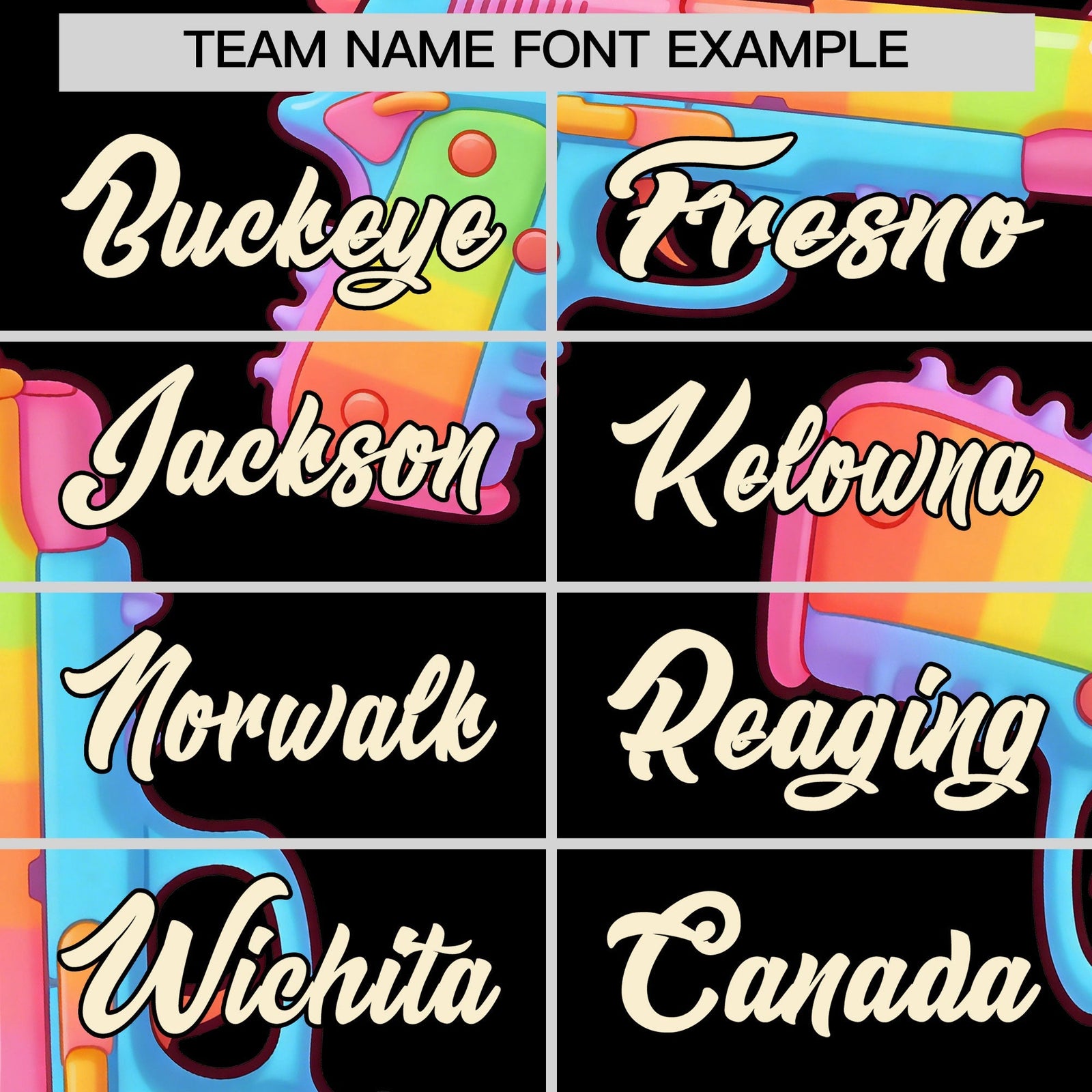 Custom Youth Baseball Jersey Black Cream Sugar-Coated Firepower Graffiti Pattern Street Style
