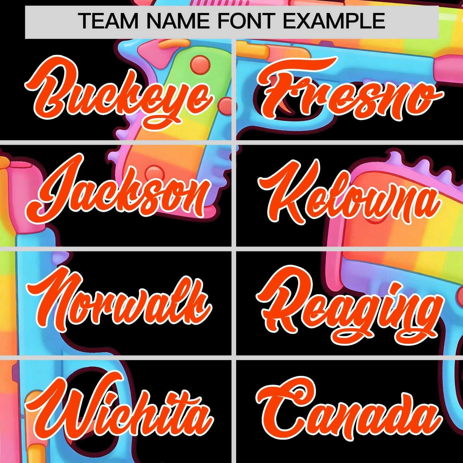 Custom Youth Baseball Jersey Black Orange Sugar-Coated Firepower Graffiti Pattern Urban Fashion