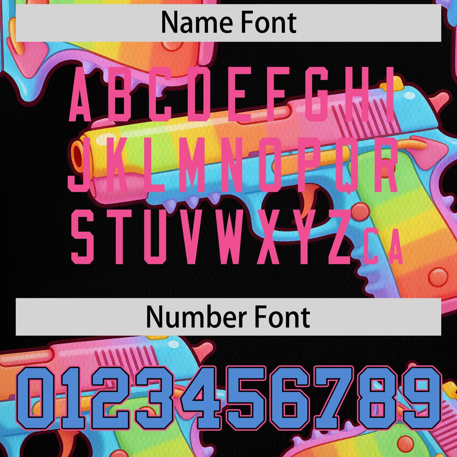 Custom Youth Baseball Jersey Black Powder Blue Sugar-Coated Firepower Graffiti Pattern Hip-hop