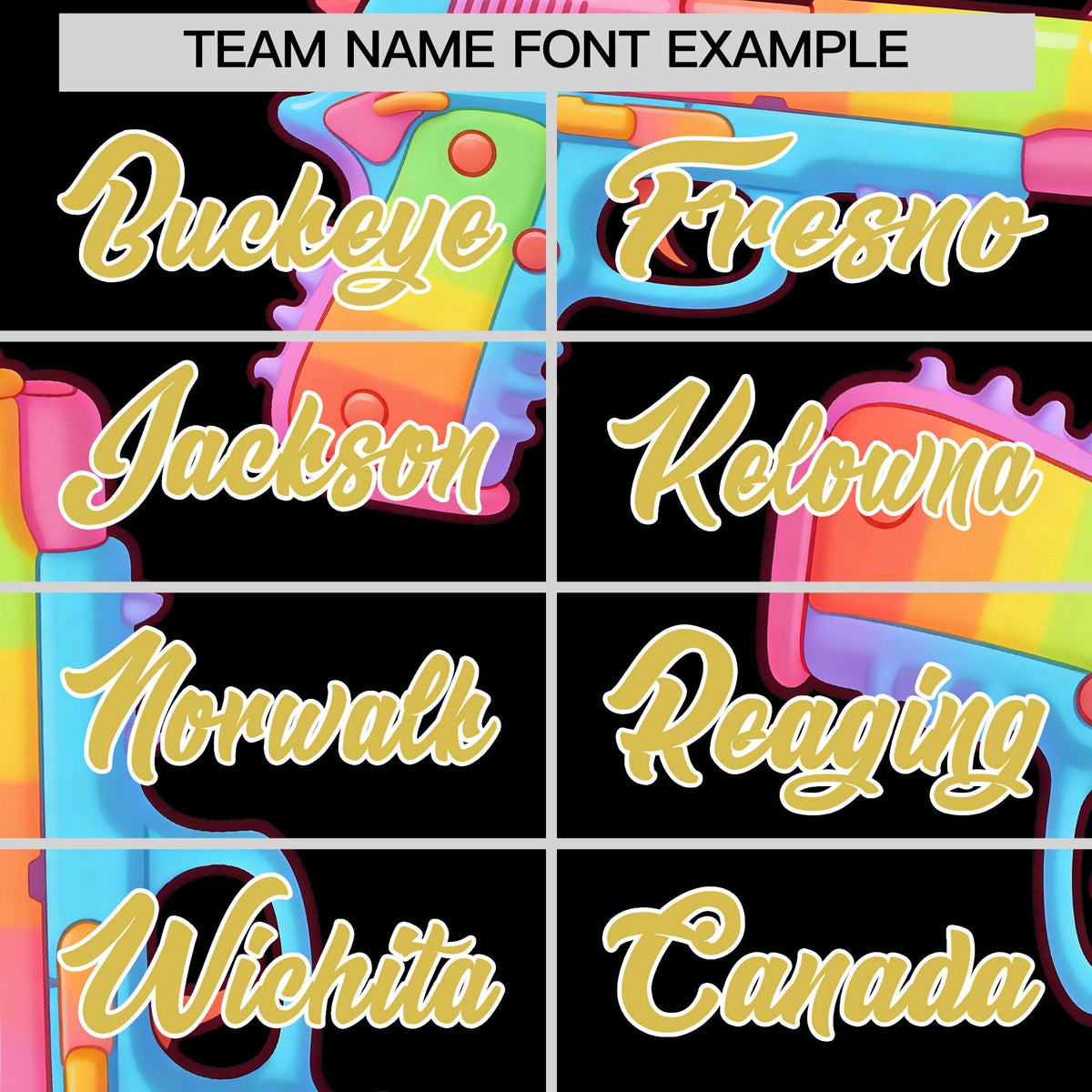 Custom Youth Baseball Jersey Black Old Gold Sugar-Coated Firepower Graffiti Pattern Street Style