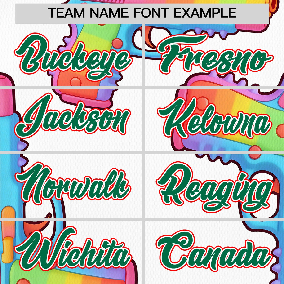 Custom Youth Baseball Jersey White Kelly Green Sugar-Coated Firepower Graffiti Pattern Hip-hop