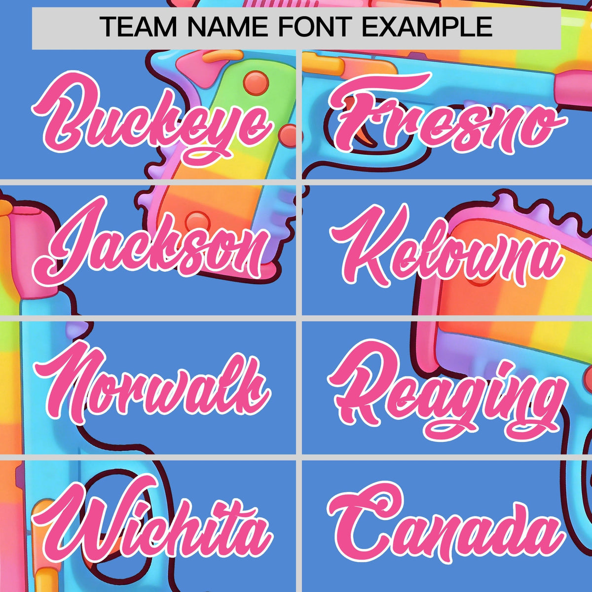 Custom Youth Baseball Jersey Powder Blue Pink Sugar-Coated Firepower Graffiti Pattern Urban Fashion