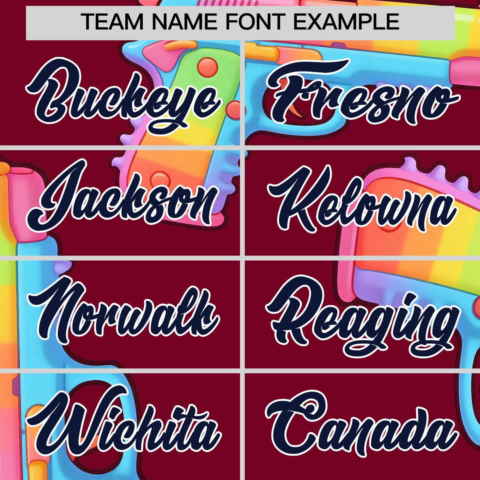 Custom Youth Baseball Jersey Crimson Navy Sugar-Coated Firepower Graffiti Pattern Street Style