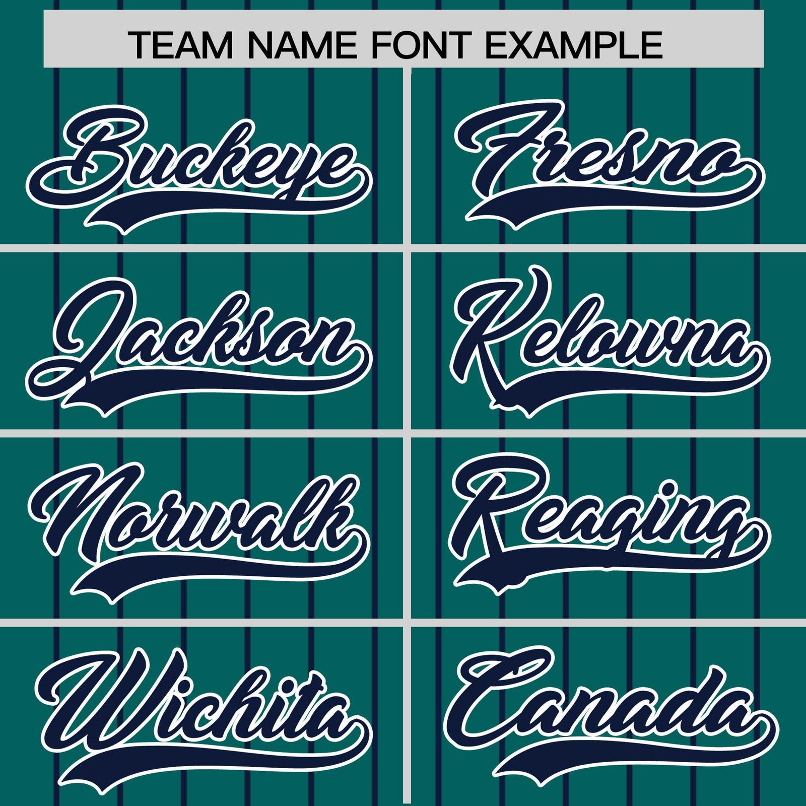Custom Aqua Navy Pinstripe Personalized Two-Tone Authentic Baseball Jersey