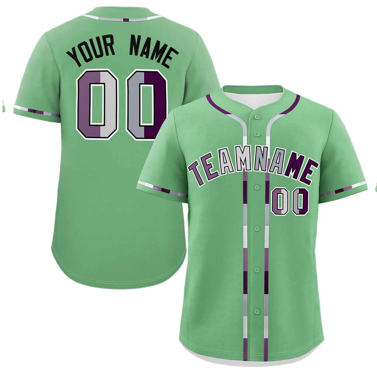 Custom Green Genderless For Pride Month Classic Style Baseball Jersey| KXKSHOP
