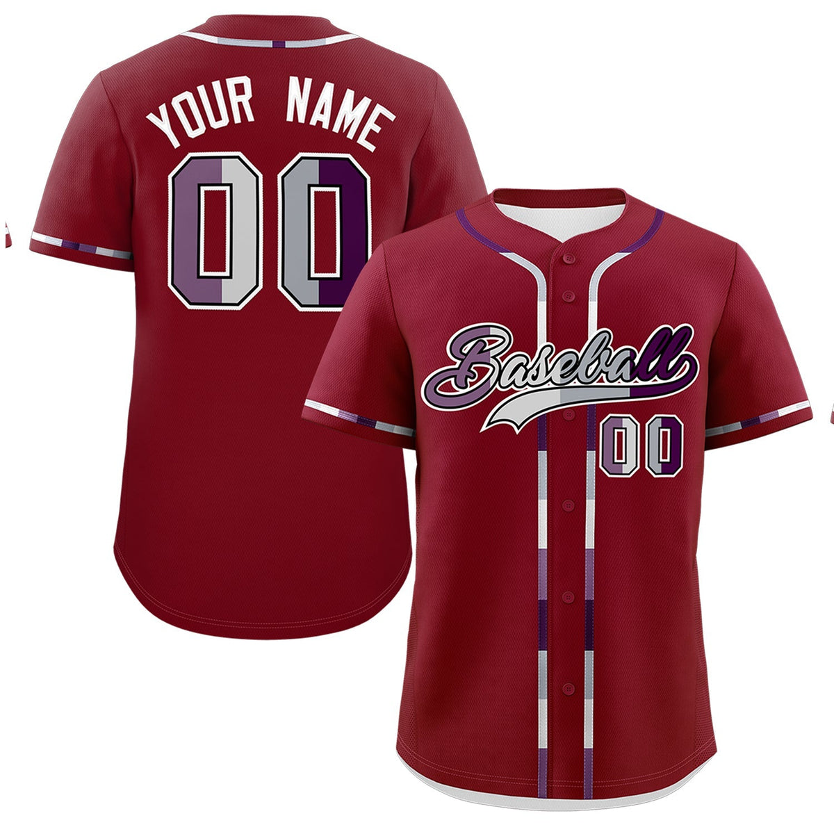 Custom Crimson Genderless For Pride Month Classic Style Baseball Jersey| KXKSHOP