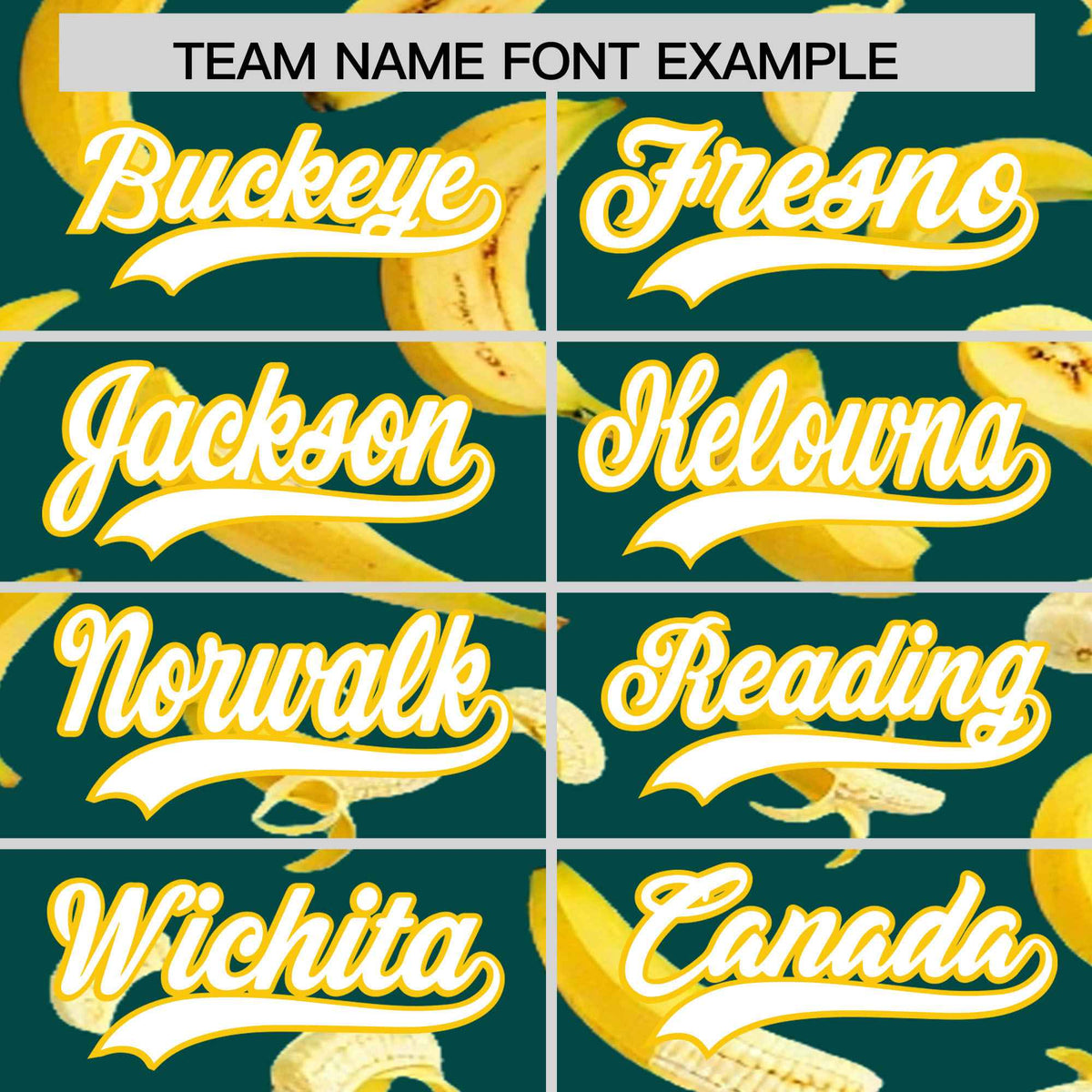 Custom Midnight Green Banana Graffiti Pattern Fashion Authentic Baseball Jersey | Graffiti Pattern | Embroidery&Dye-sublimation printing | KXKSHOP