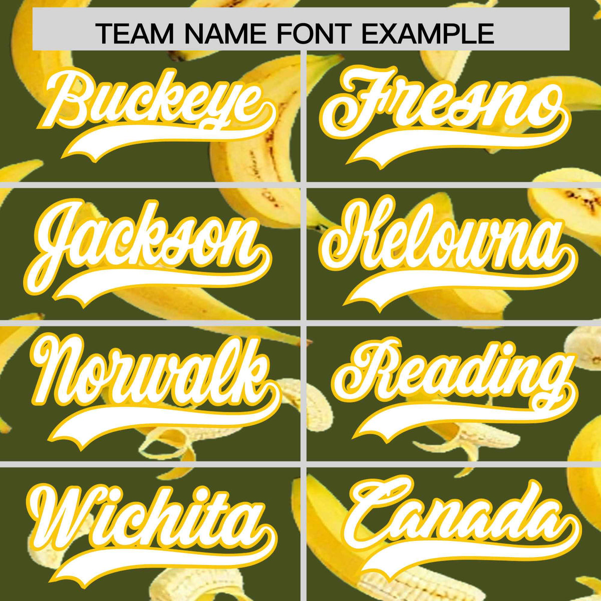 Custom Olive Banana Graffiti Pattern Fashion Authentic Baseball Jersey | Graffiti Pattern | Embroidery&Dye-sublimation printing | KXKSHOP