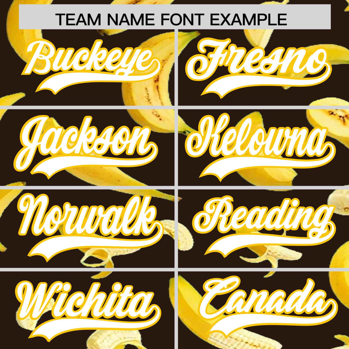 Custom Brown Banana Graffiti Pattern Fashion Authentic Baseball Jersey | Graffiti Pattern | Embroidery&amp;Dye-sublimation printing | KXKSHOP
