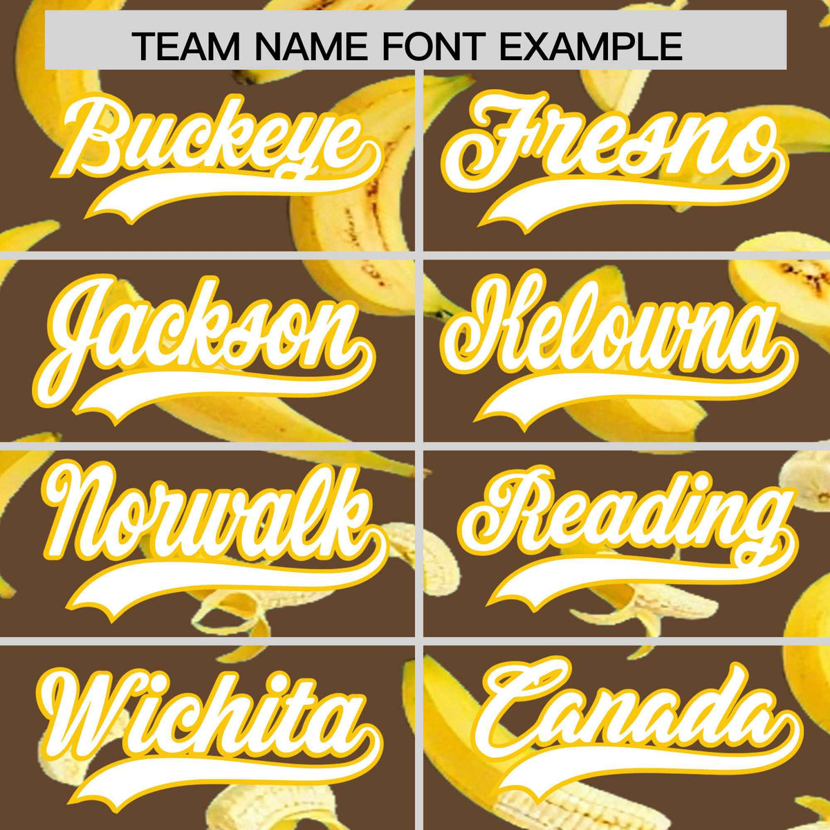 Custom Light Brown Banana Graffiti Pattern Fashion Authentic Baseball Jersey | Graffiti Pattern | Embroidery&Dye-sublimation printing | KXKSHOP