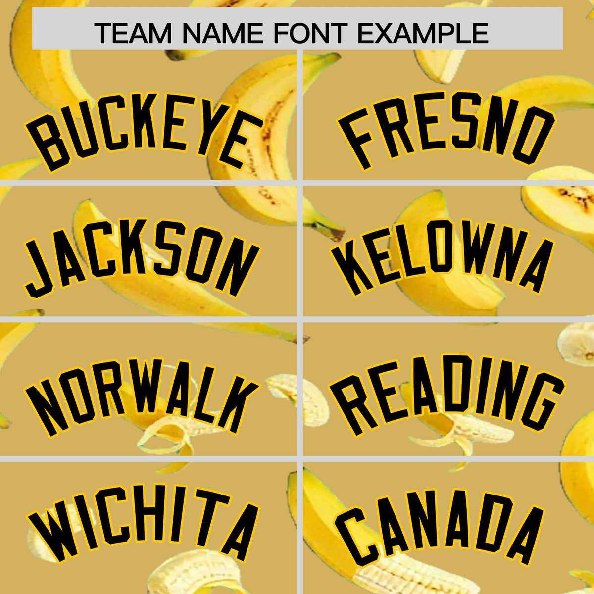 Custom Old Gold Banana Graffiti Pattern Fashion Authentic Baseball Jersey | Graffiti Pattern | Embroidery&Dye-sublimation printing | KXKSHOP