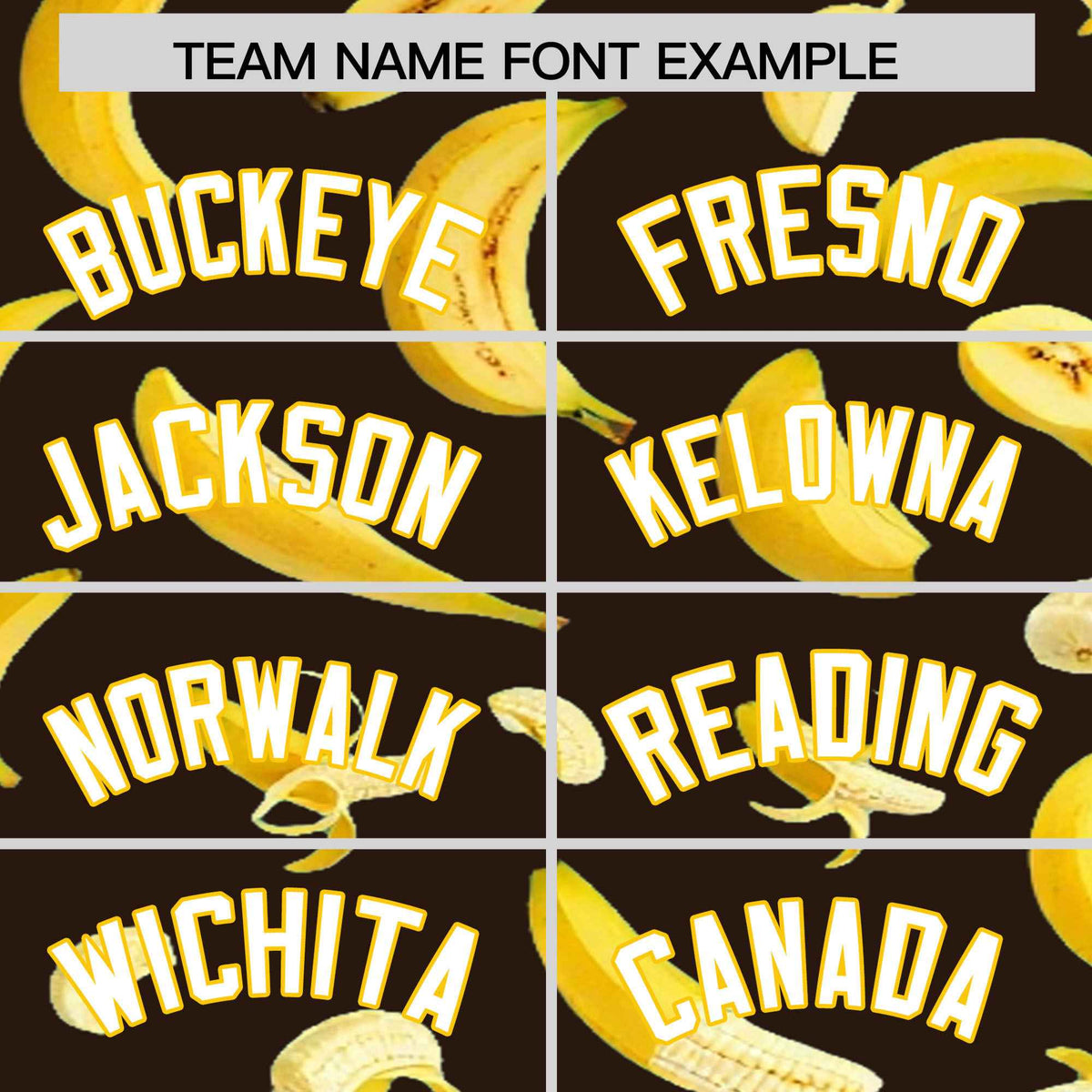Custom Brown Banana Graffiti Pattern Fashion Authentic Baseball Jersey | Graffiti Pattern | Embroidery&amp;Dye-sublimation printing | KXKSHOP