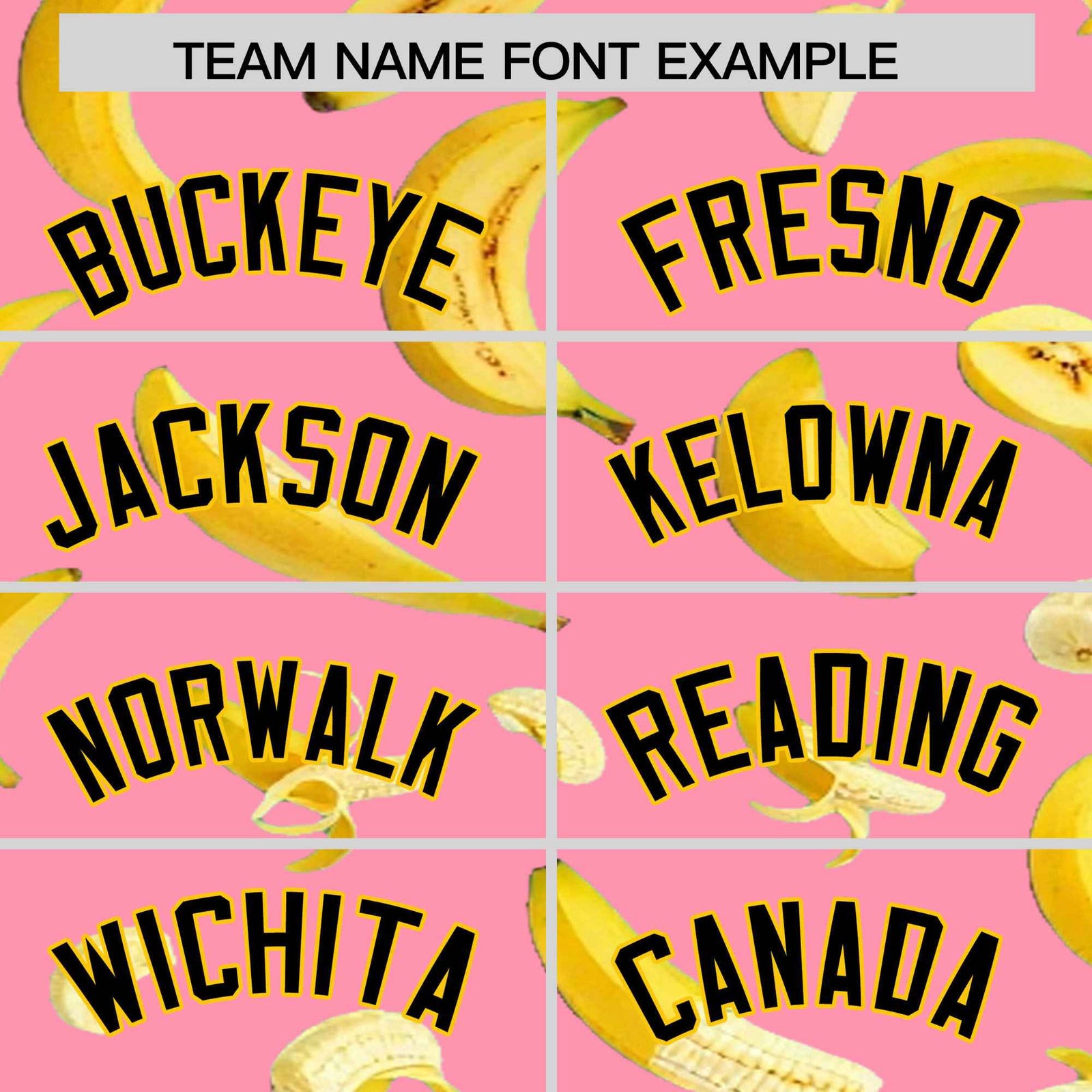 Custom Light Pink Banana Graffiti Pattern Fashion Authentic Baseball Jersey | Graffiti Pattern | Embroidery&Dye-sublimation printing | KXKSHOP