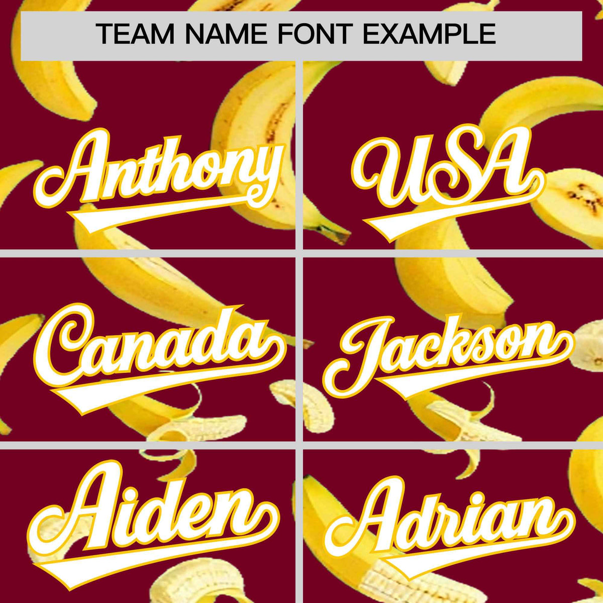 Custom Crimson Banana Graffiti Pattern Fashion Authentic Baseball Jersey | Graffiti Pattern | Embroidery&Dye-sublimation printing | KXKSHOP