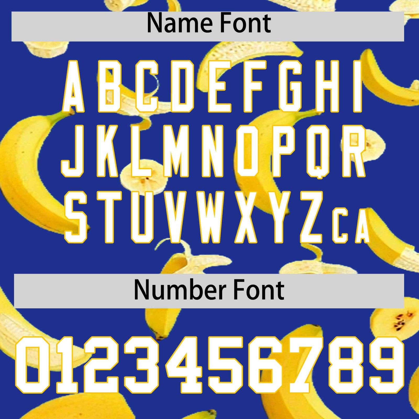 Custom Royal Blue Banana Graffiti Pattern Fashion Authentic Baseball Jersey | Graffiti Pattern | Embroidery&Dye-sublimation printing | KXKSHOP