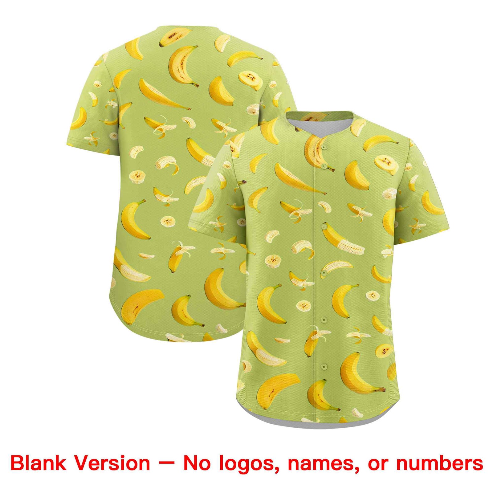Custom Champagne Banana Graffiti Pattern Fashion Authentic Baseball Jersey | Graffiti Pattern | Embroidery&Dye-sublimation printing | KXKSHOP