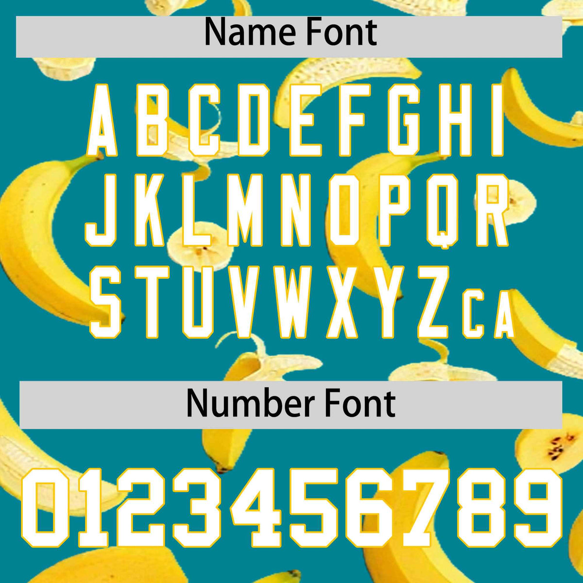 Custom Aqua Banana Graffiti Pattern Fashion Authentic Baseball Jersey | Graffiti Pattern | Embroidery&amp;Dye-sublimation printing | KXKSHOP