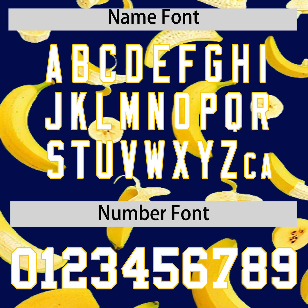 Custom Dark Blue Banana Graffiti Pattern Fashion Authentic Baseball Jersey | Graffiti Pattern | Embroidery&Dye-sublimation printing | KXKSHOP