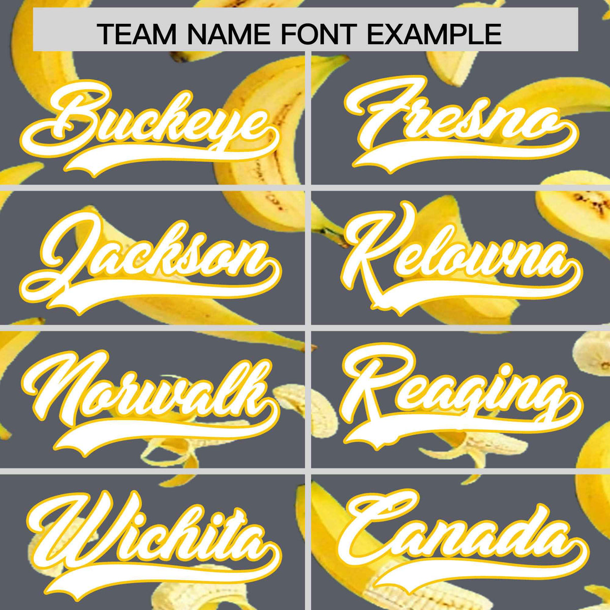Custom Gray Banana Graffiti Pattern Fashion Authentic Baseball Jersey | Graffiti Pattern | Embroidery&amp;Dye-sublimation printing | KXKSHOP