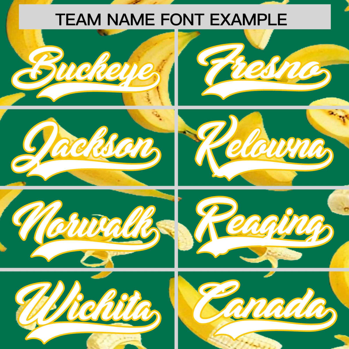 Custom Kelly Green Banana Graffiti Pattern Fashion Authentic Baseball Jersey | Graffiti Pattern | Embroidery&amp;Dye-sublimation printing | KXKSHOP