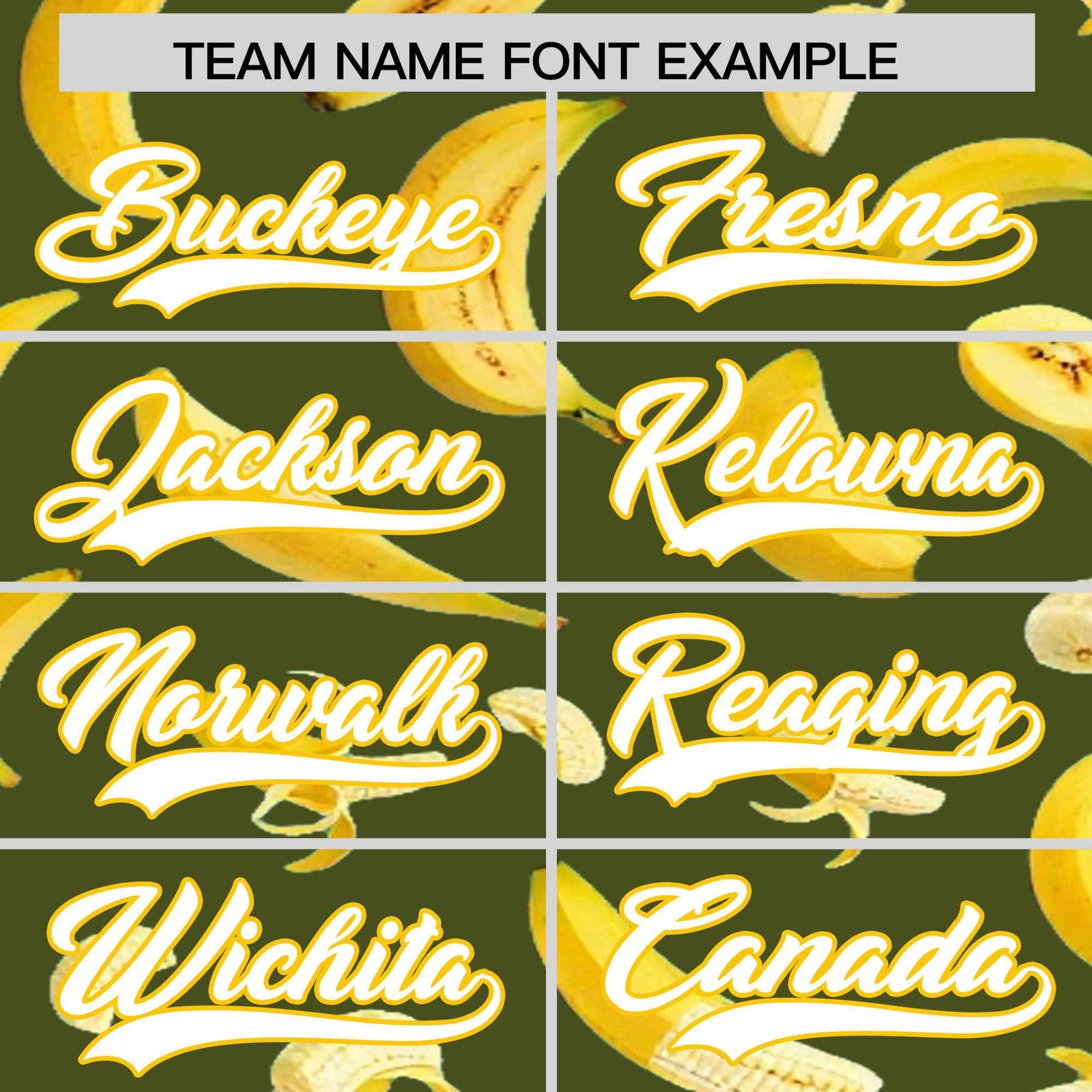 Custom Olive Banana Graffiti Pattern Fashion Authentic Baseball Jersey | Graffiti Pattern | Embroidery&Dye-sublimation printing | KXKSHOP