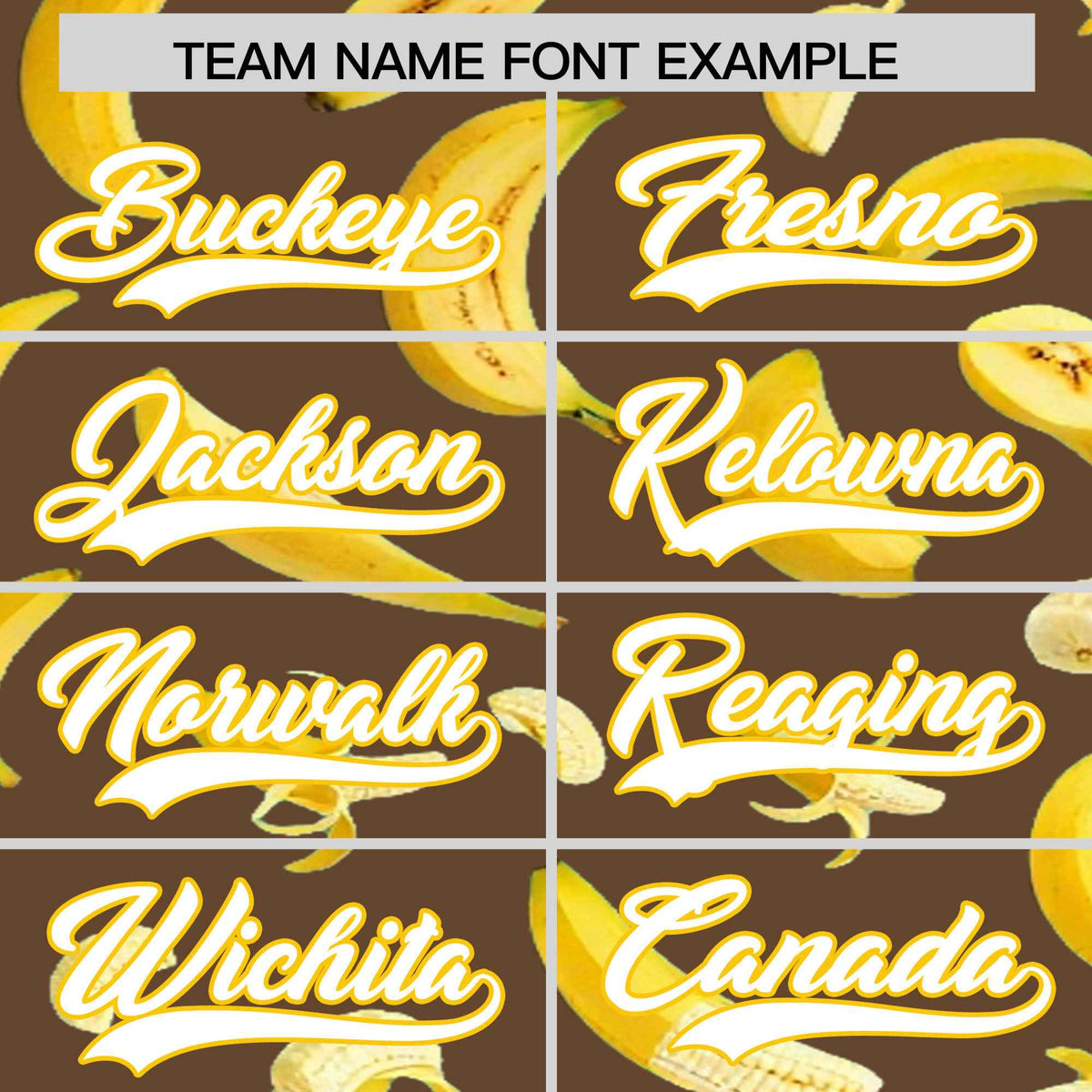 Custom Light Brown Banana Graffiti Pattern Fashion Authentic Baseball Jersey | Graffiti Pattern | Embroidery&Dye-sublimation printing | KXKSHOP