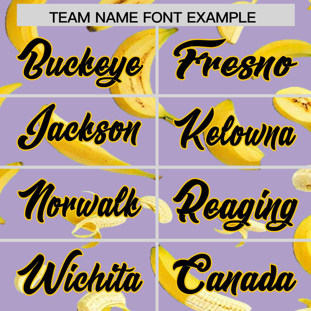 Custom Light Purple Banana Graffiti Pattern Fashion Authentic Baseball Jersey | Graffiti Pattern | Embroidery&Dye-sublimation printing | KXKSHOP