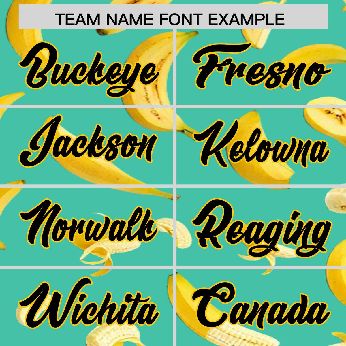 Custom Bright Green Banana Graffiti Pattern Fashion Authentic Baseball Jersey | Graffiti Pattern | Embroidery&Dye-sublimation printing | KXKSHOP
