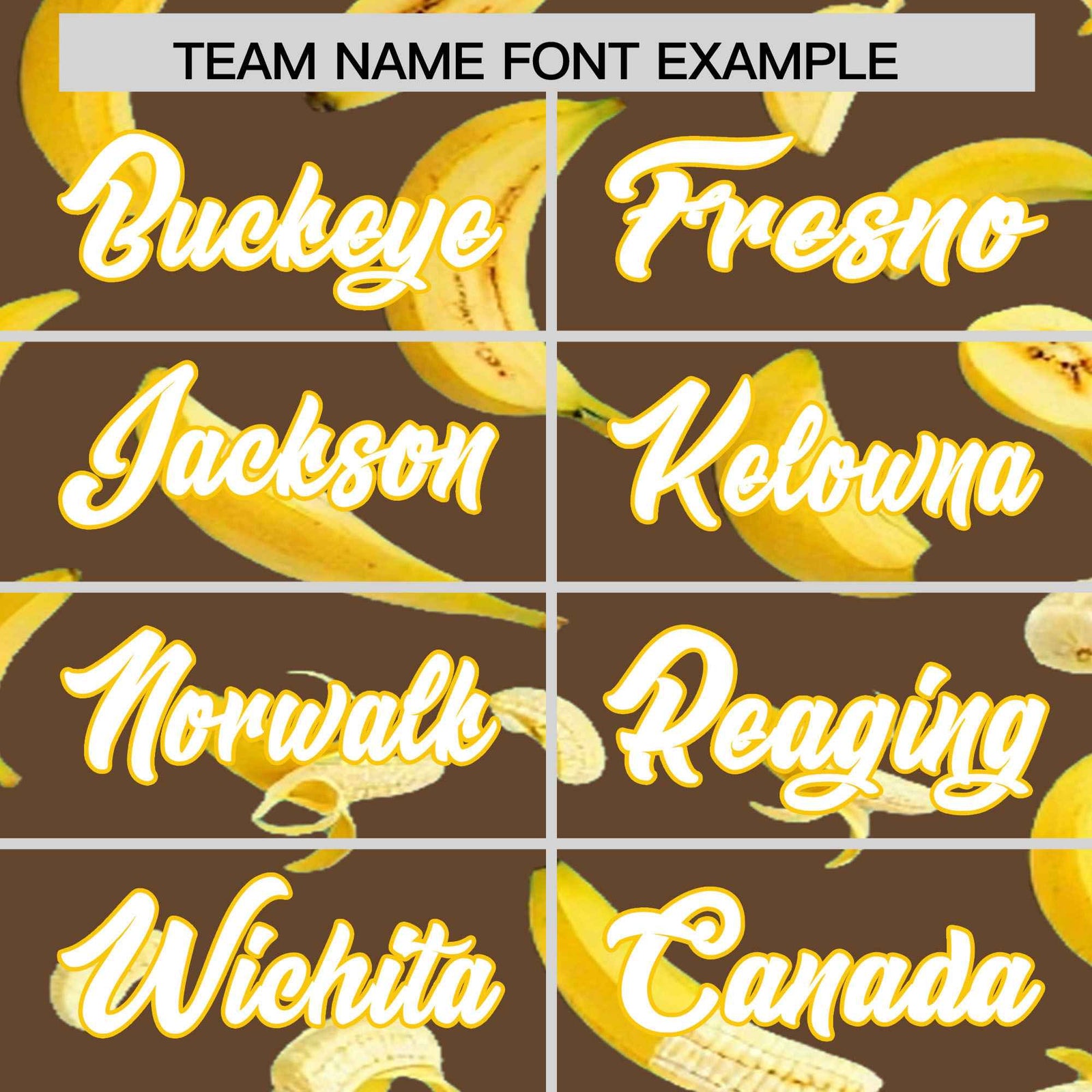 Custom Light Brown Banana Graffiti Pattern Fashion Authentic Baseball Jersey | Graffiti Pattern | Embroidery&Dye-sublimation printing | KXKSHOP