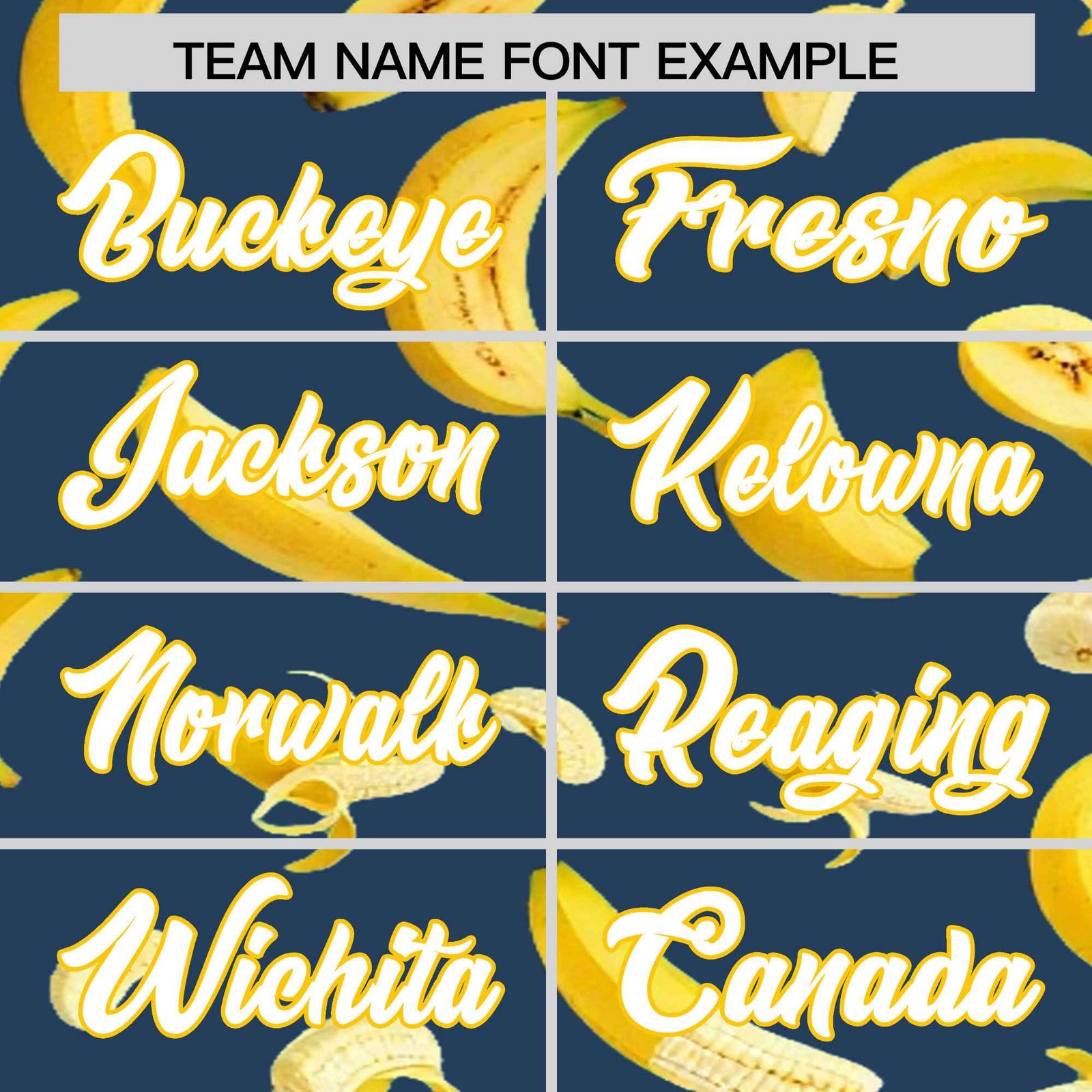 Custom Midnight Blue Banana Graffiti Pattern Fashion Authentic Baseball Jersey | Graffiti Pattern | Embroidery&Dye-sublimation printing | KXKSHOP