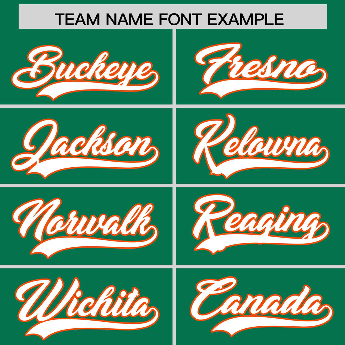 Custom Kelly Green Orange Star Pattern Thick Stripes Baseball Jersey