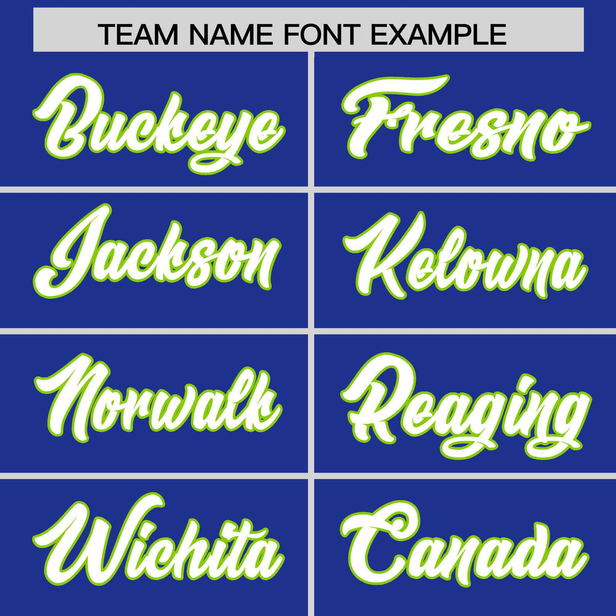 Custom Royal Blue Neon Green Star Pattern Thick Stripes Baseball Jersey