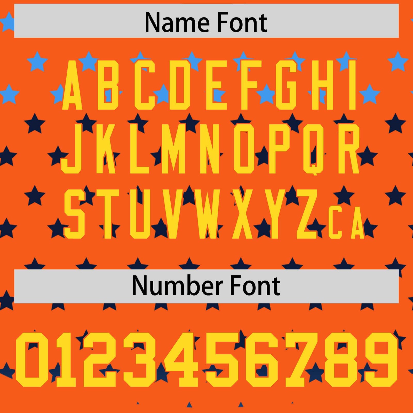 Custom Orange Gold-White Raglan Sleeve Personalized Star Print Authentic Baseball Jersey