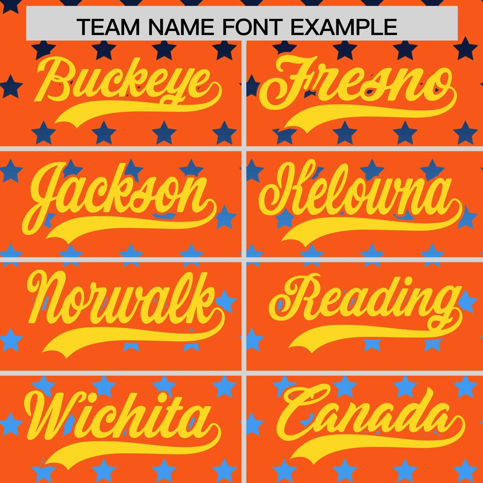 Custom Orange Gold-White Raglan Sleeve Personalized Star Print Authentic Baseball Jersey