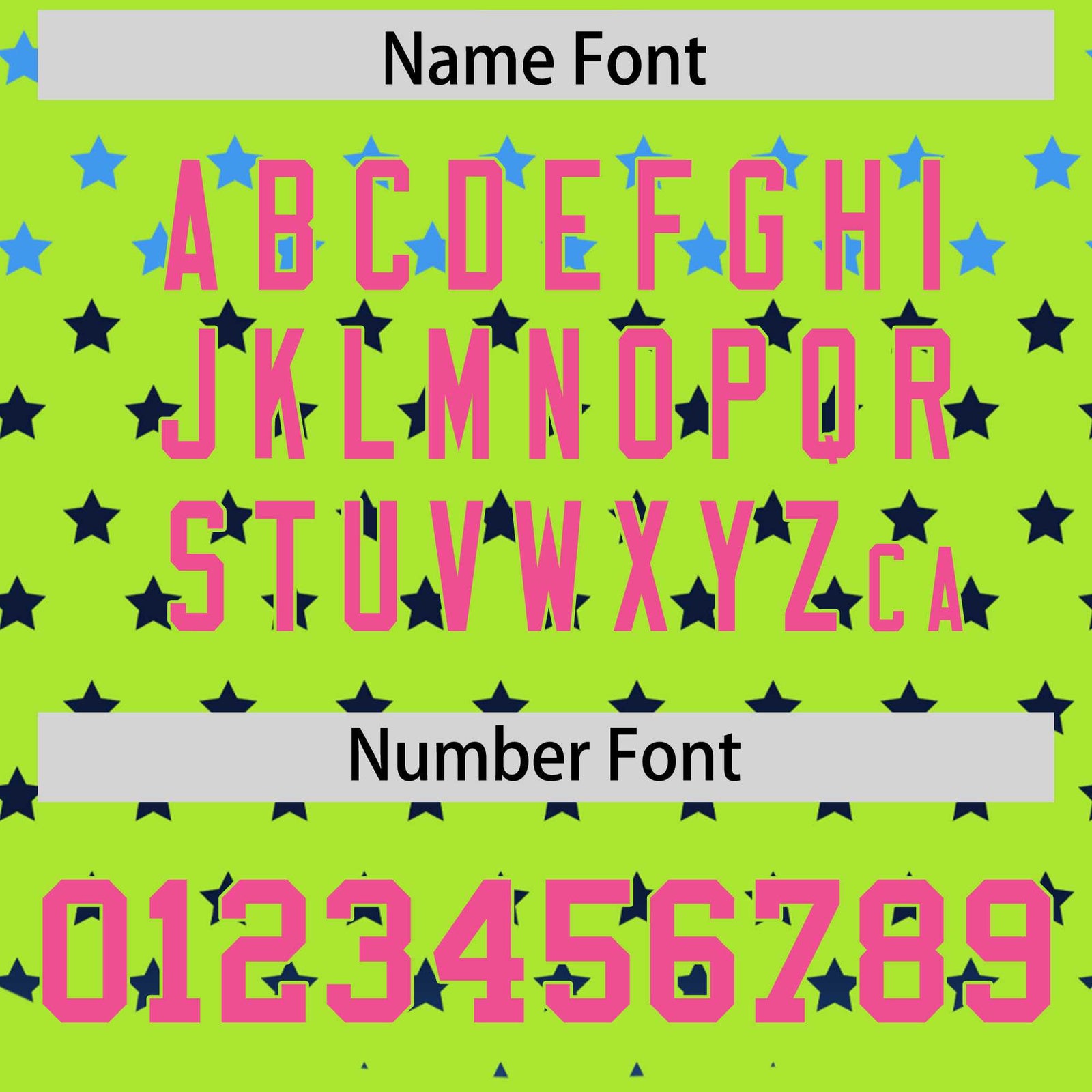 Custom Neon Green Pink-White Raglan Sleeve Personalized Star Print Authentic Baseball Jersey