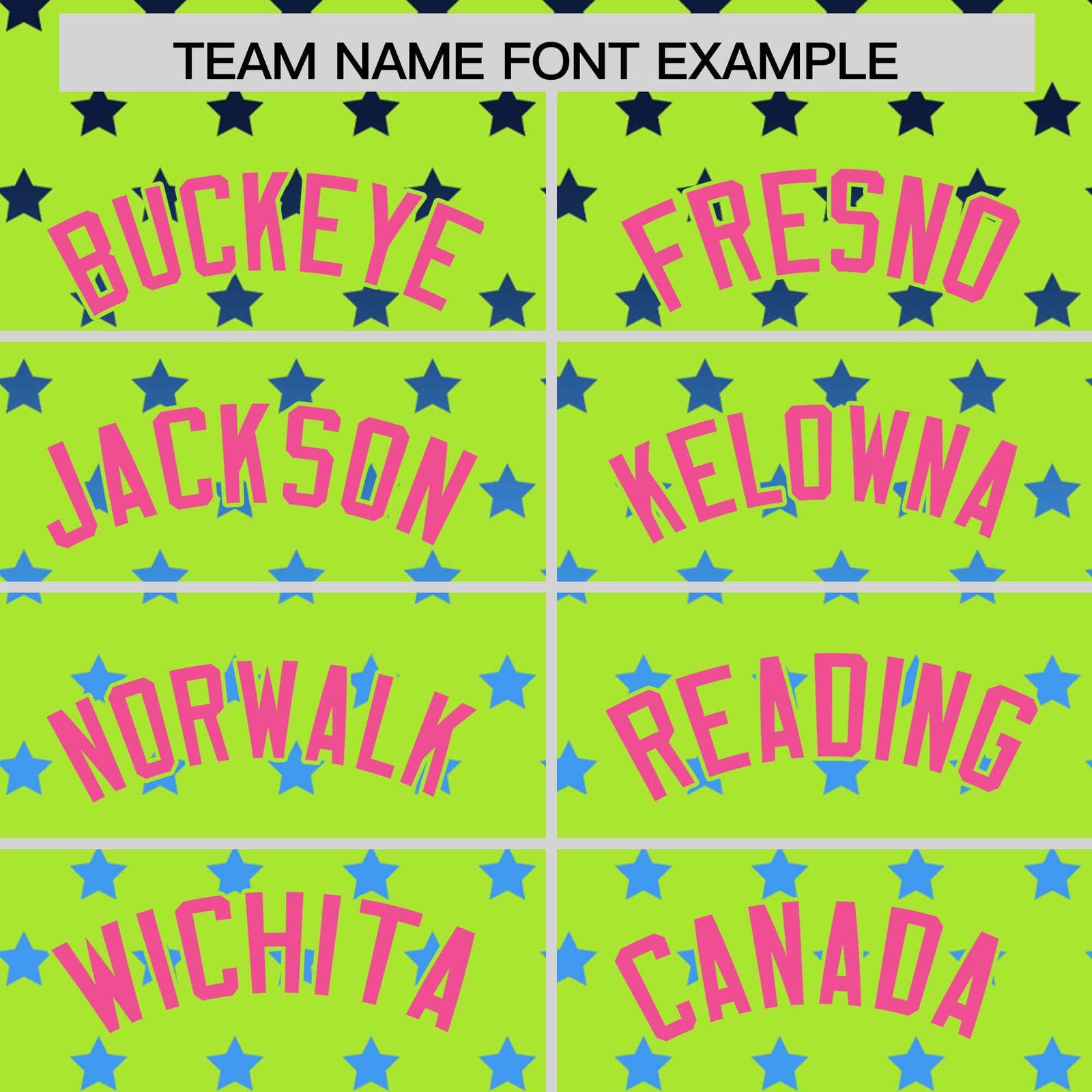 Custom Neon Green Pink-White Raglan Sleeve Personalized Star Print Authentic Baseball Jersey