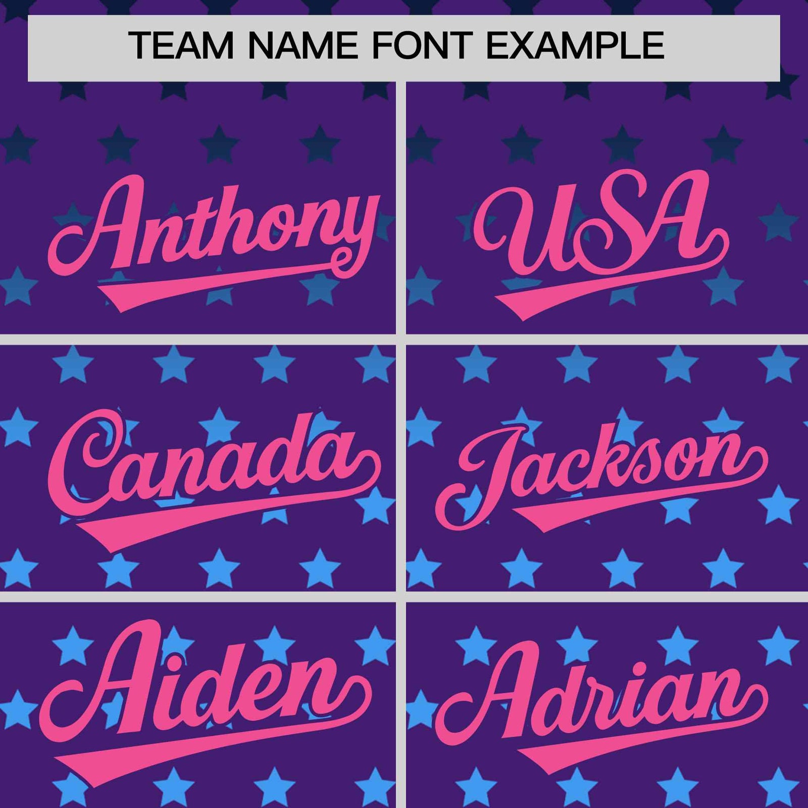 Custom Purple Pink-White Raglan Sleeve Personalized Star Print Authentic Baseball Jersey