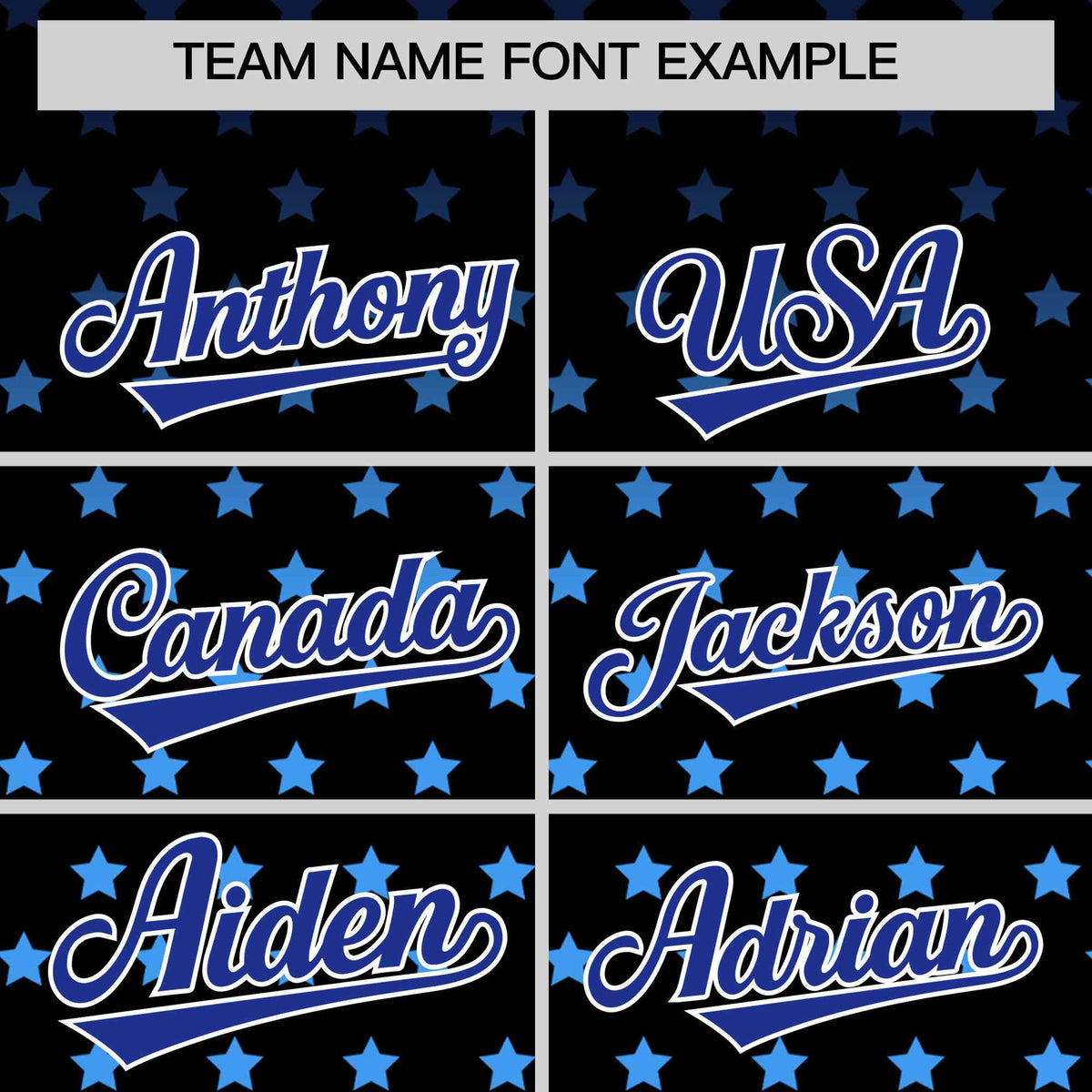 Custom Black Royal-White Raglan Sleeve Personalized Star Print Authentic Baseball Jersey