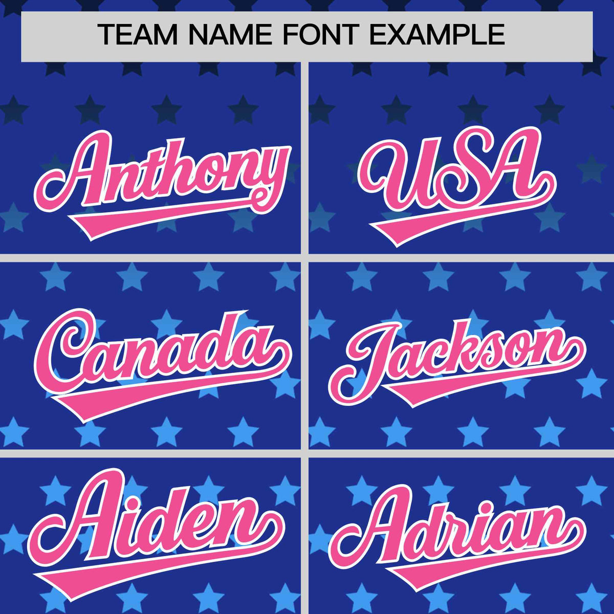 Custom Royal Pink-White Raglan Sleeve Personalized Star Print Authentic Baseball Jersey