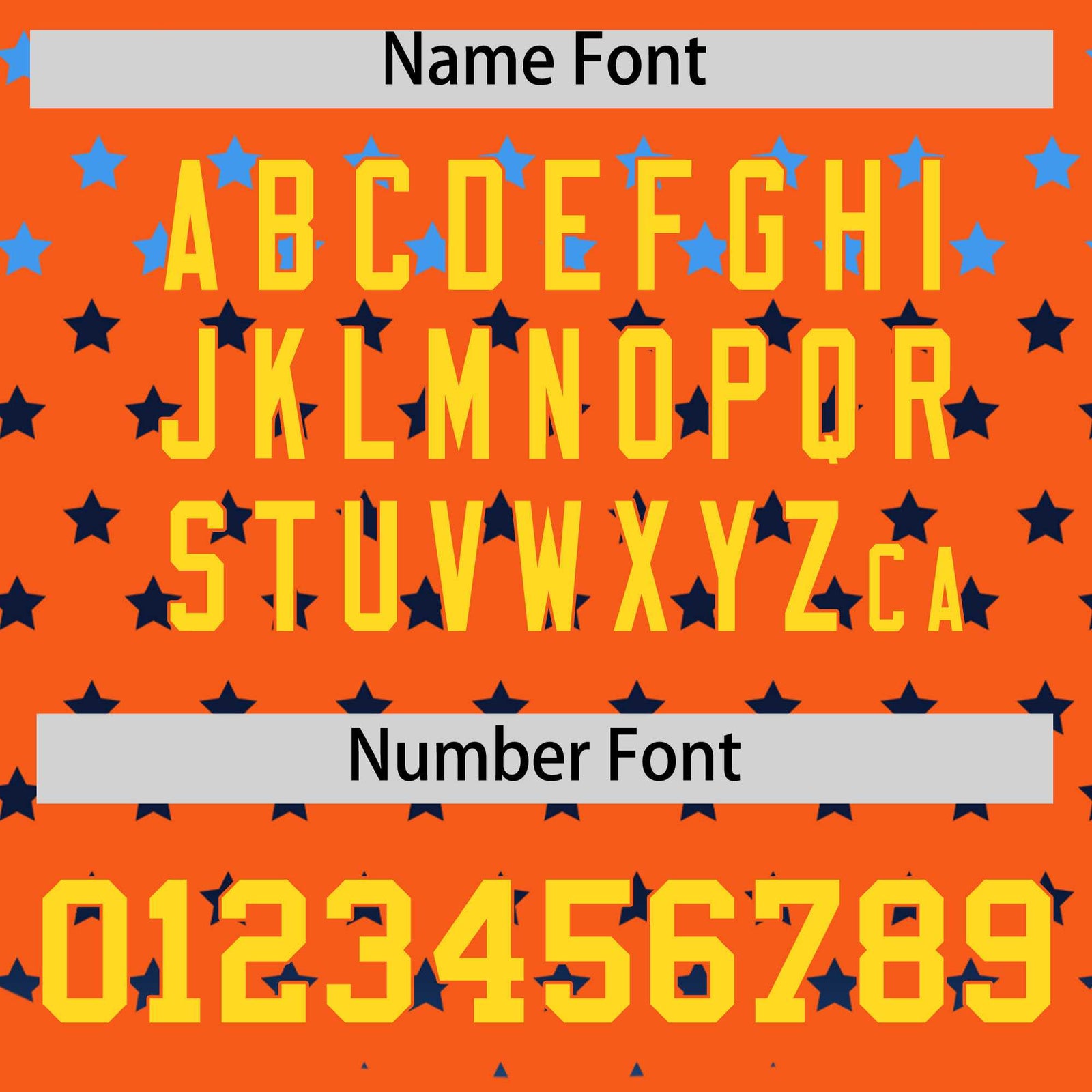 Custom Orange Gold-White Raglan Sleeve Personalized Star Print Authentic Baseball Jersey