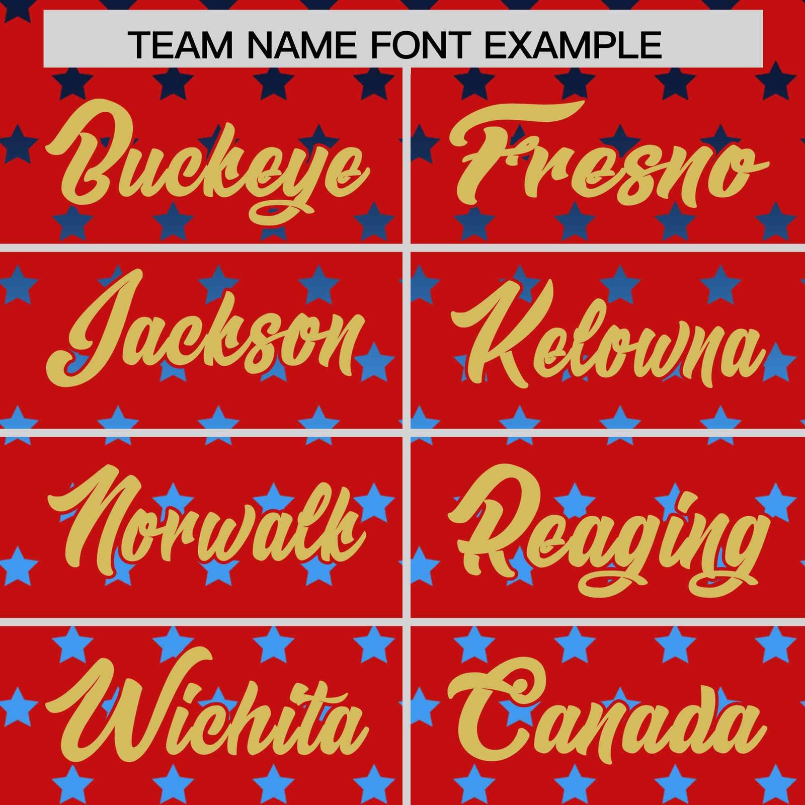 Custom Red Old Gold-White Raglan Sleeve Personalized Star Print Authentic Baseball Jersey